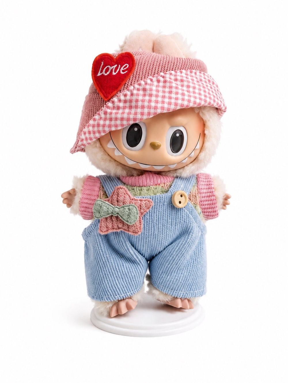 POP MART The Monsters Exciting Macaron Vinyl Plush Soymilk Labubu